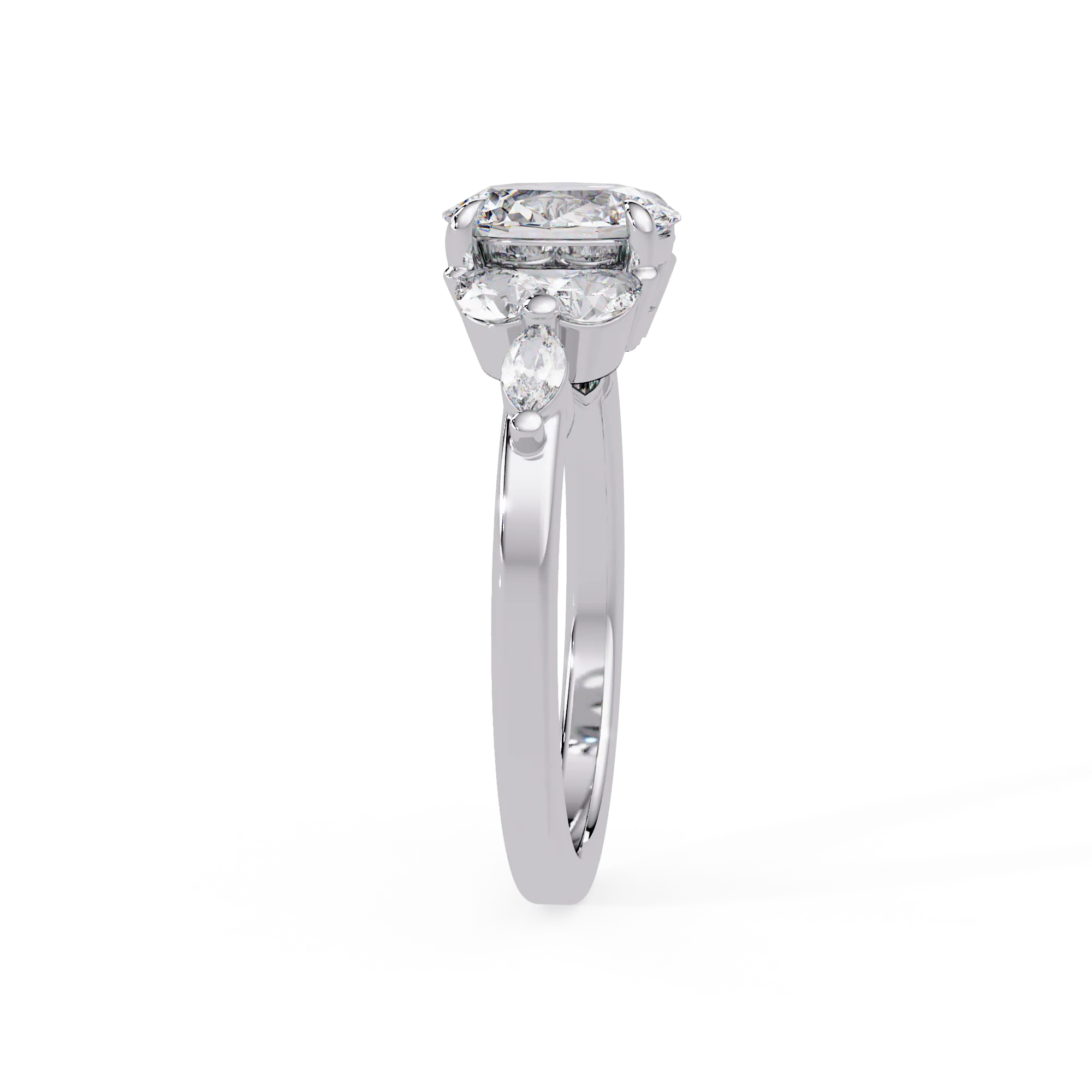 IGI Certified - 1.5 Ct. Lab Grown Diamond (VS/E-F) "The Celestial Bloom" Diamond Cluster Ring
