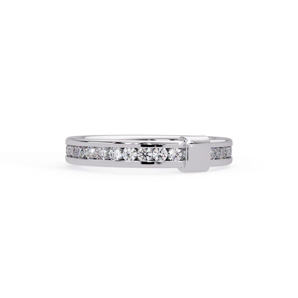 IGI Certified - 0.75 Ct. Lab Grown Diamond (VS/E-F) The "Infinity Nexus" Diamond Band Ring