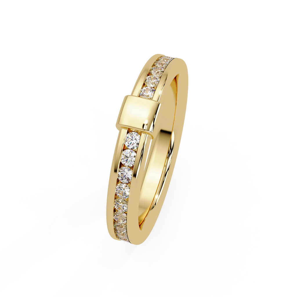 IGI Certified - 0.75 Ct. Lab Grown Diamond (VS/E-F) The "Infinity Nexus" Diamond Band Ring