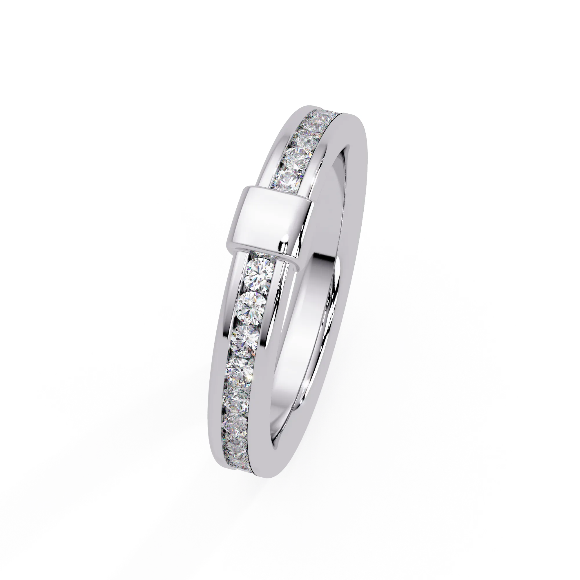 IGI Certified - 0.75 Ct. Lab Grown Diamond (VS/E-F) The "Infinity Nexus" Diamond Band Ring