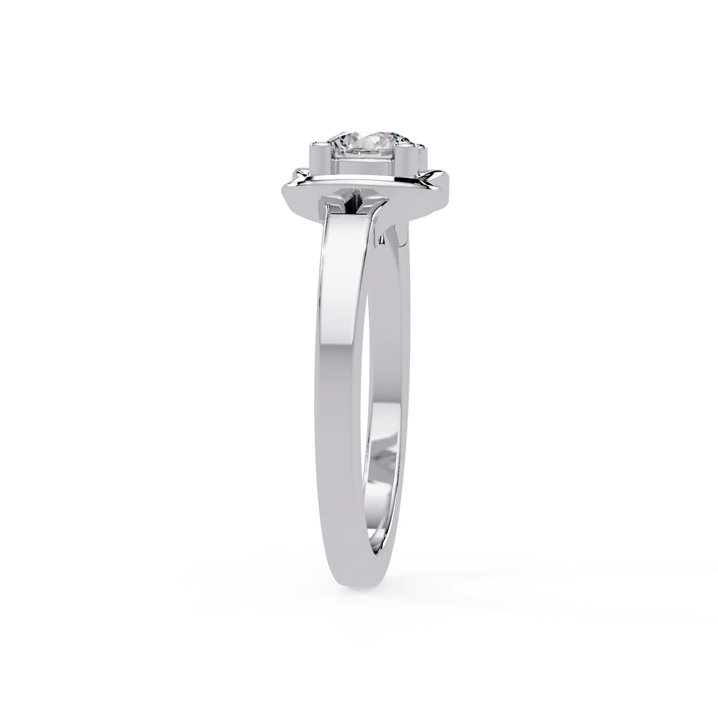 IGI Certified - 1/2 Ct. Lab Grown Diamond (VS/E-F) Eternal Knot Solitaire Ring