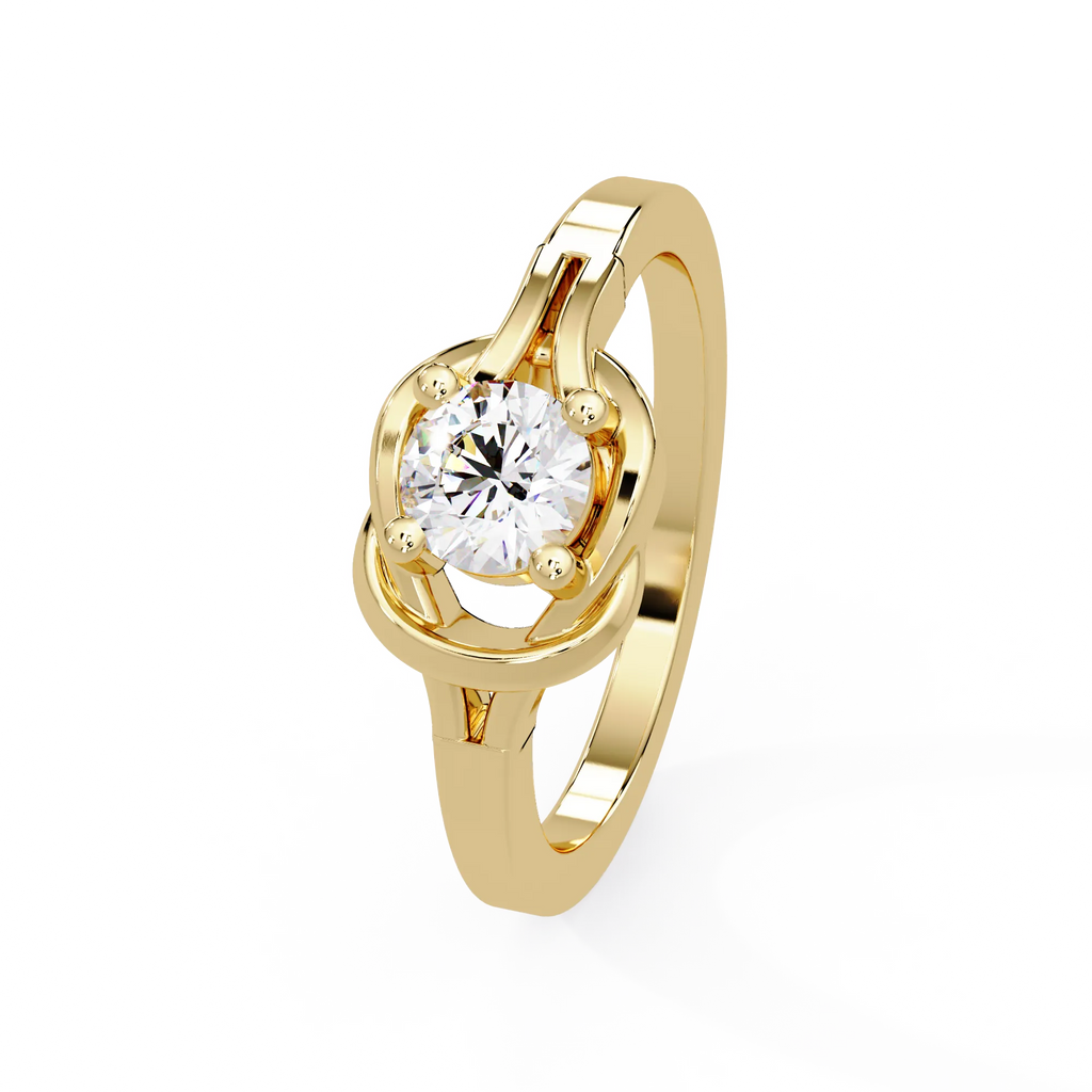 IGI Certified - 1/2 Ct. Lab Grown Diamond (VS/E-F) Eternal Knot Solitaire Ring