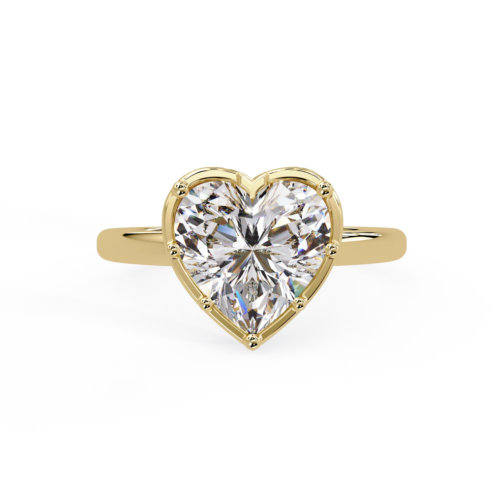 IGI Certified - 2.5 Ct. Lab Grown Diamond (VS/E-F) The "Eternal Heartbeat" Solitaire Ring