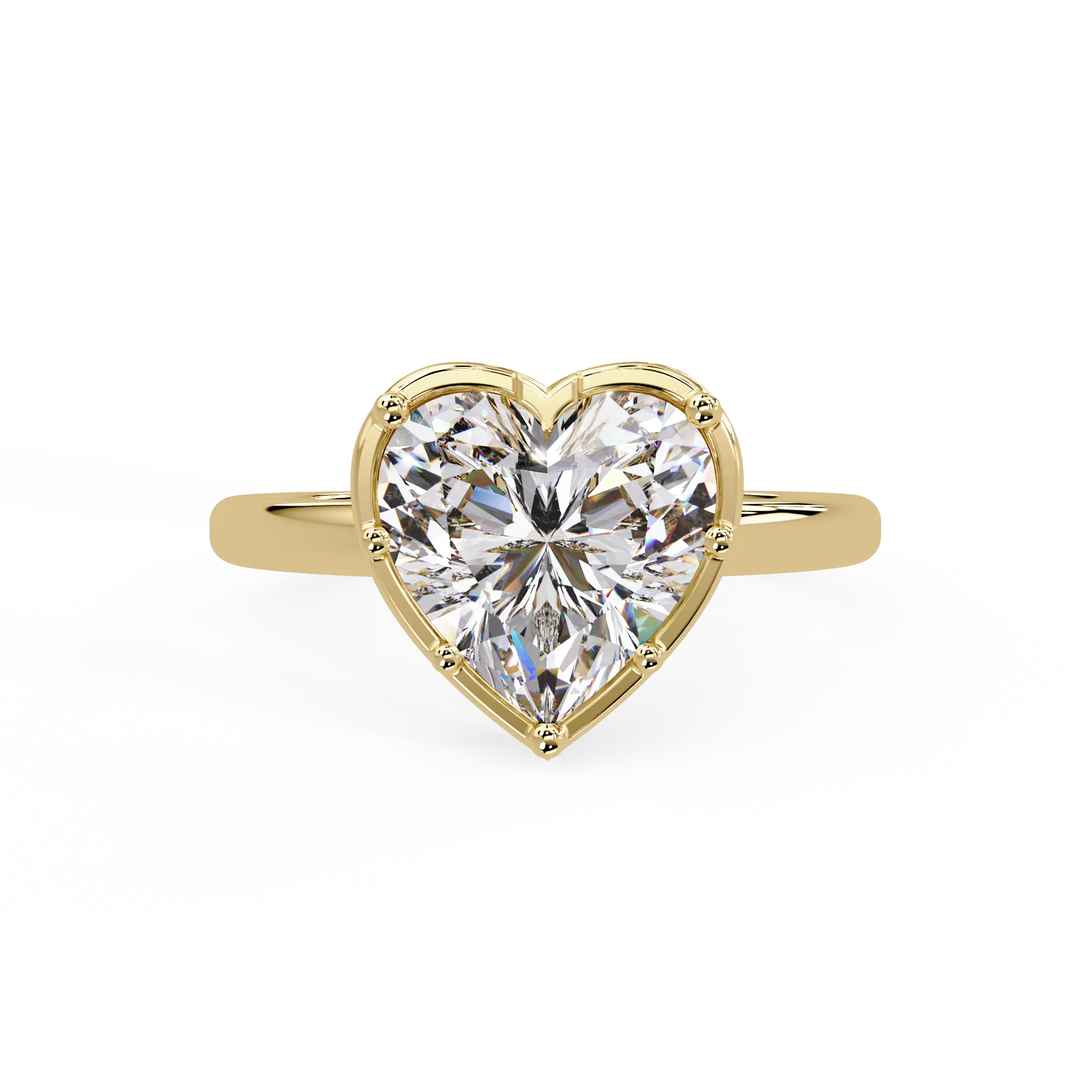 IGI Certified - 2.5 Ct. Lab Grown Diamond (VS/E-F) The "Eternal Heartbeat" Solitaire Ring