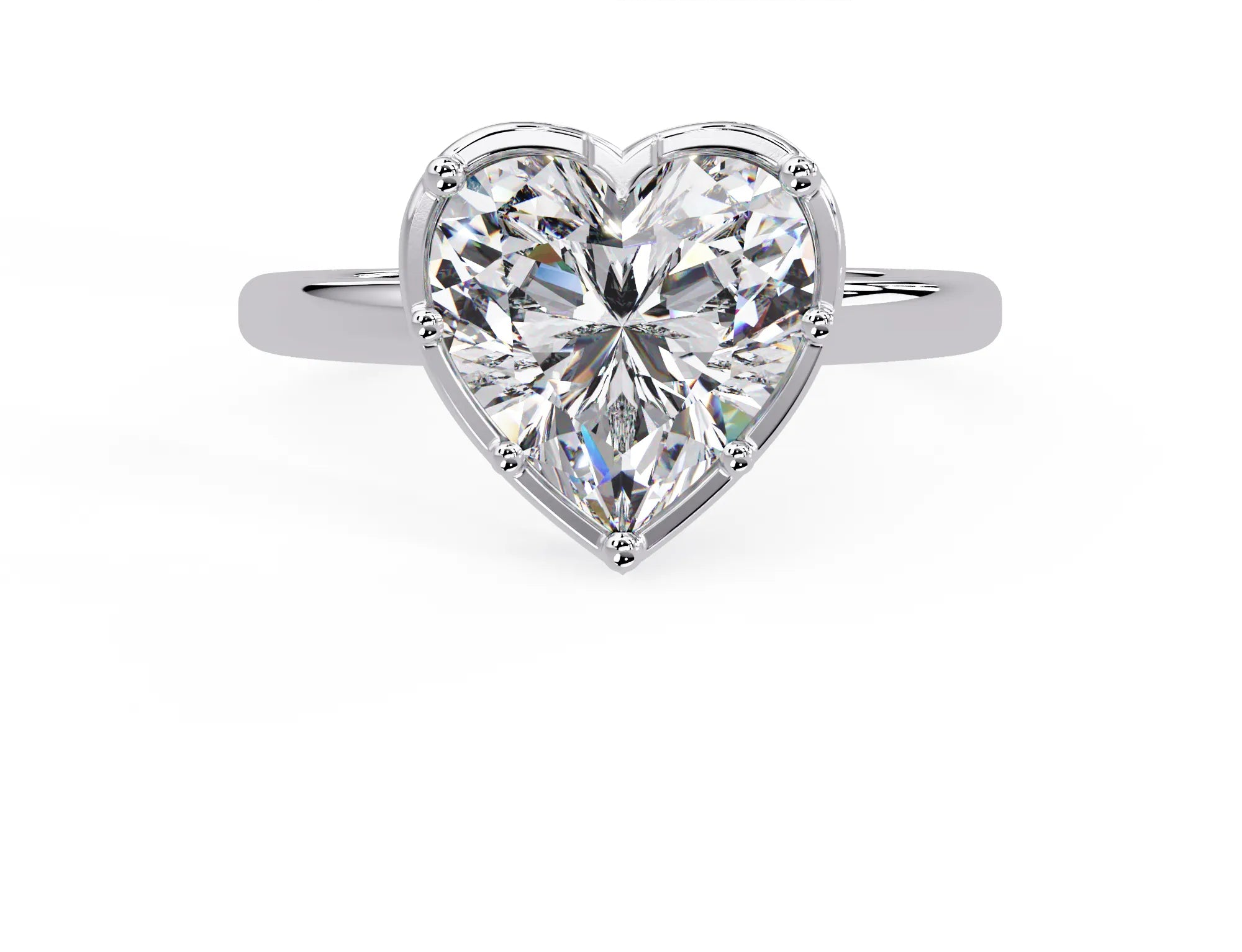 IGI Certified - 2.5 Ct. Lab Grown Diamond (VS/E-F) The "Eternal Heartbeat" Solitaire Ring