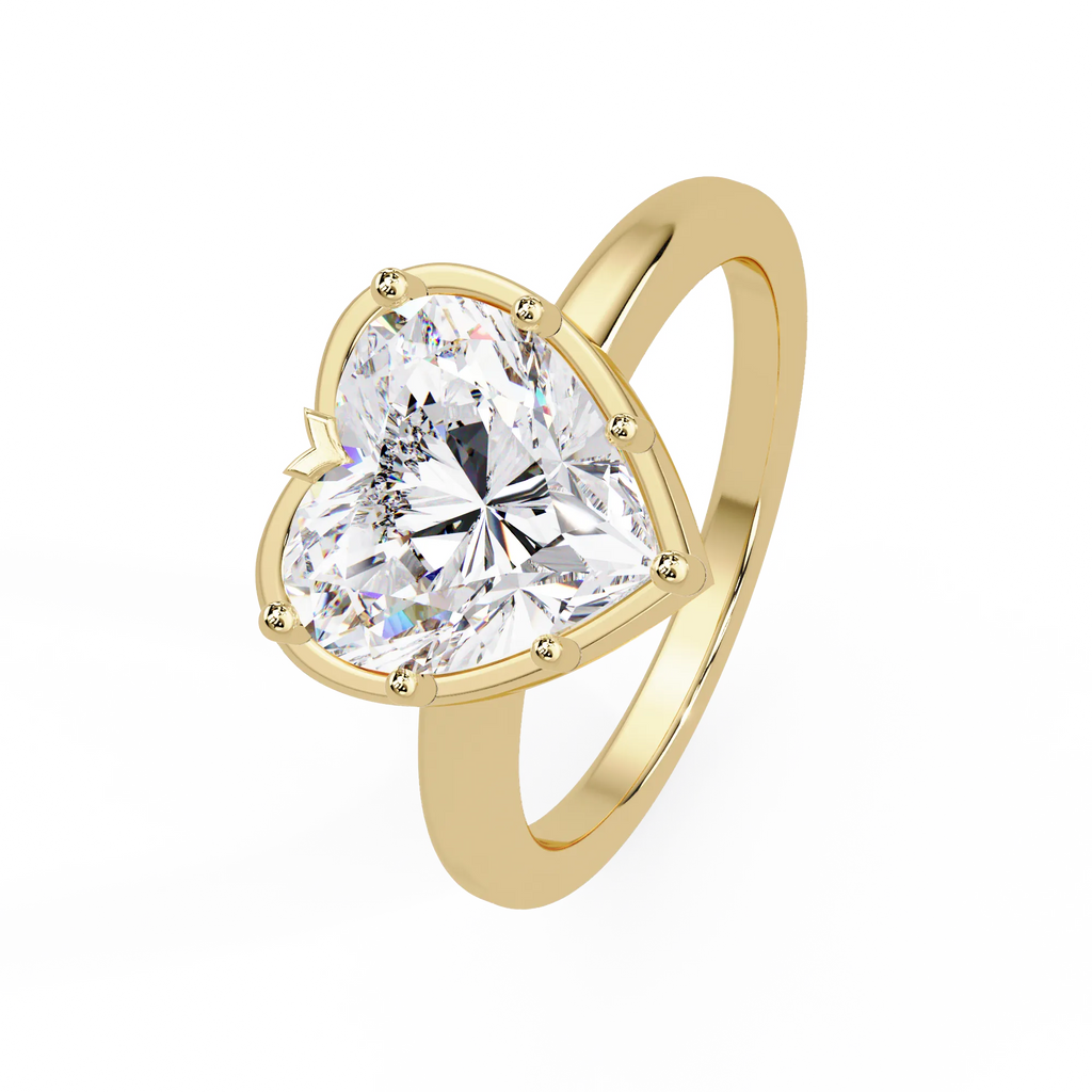 IGI Certified - 2.5 Ct. Lab Grown Diamond (VS/E-F) The "Eternal Heartbeat" Solitaire Ring