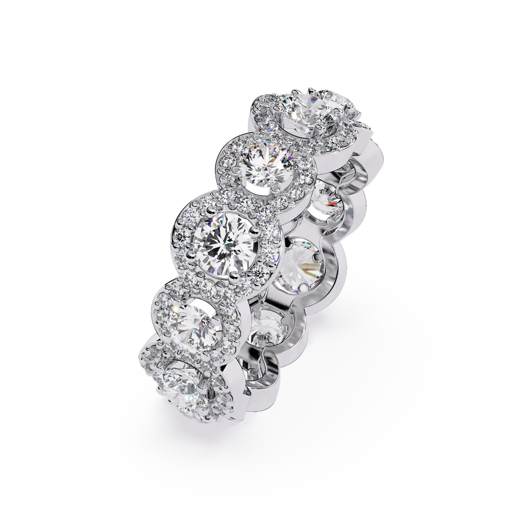 IGI Certified - 3 Ct. Lab Grown Diamond (VS/E-F) The "Everlasting Glow"  Ring