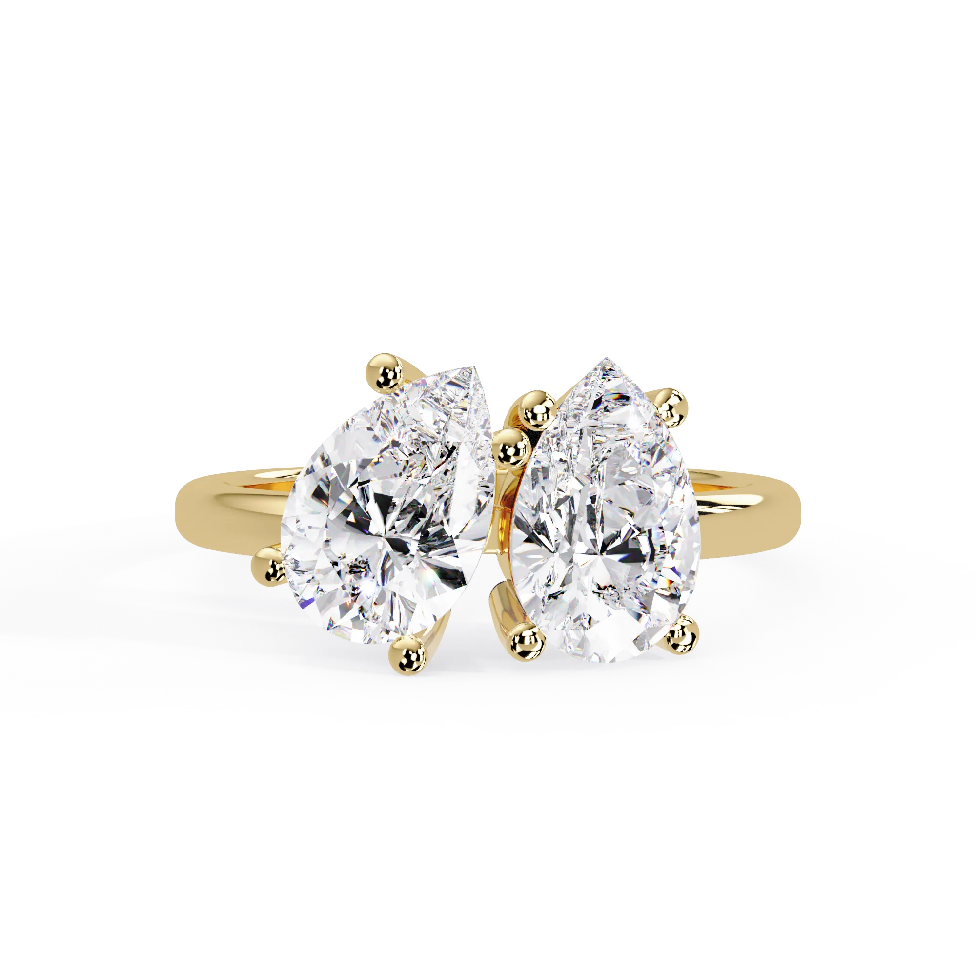 IGI Certified - 2.5 Ct. Lab Grown Diamond (VS/E-F) "Toi et Moi" Bypass Ring
