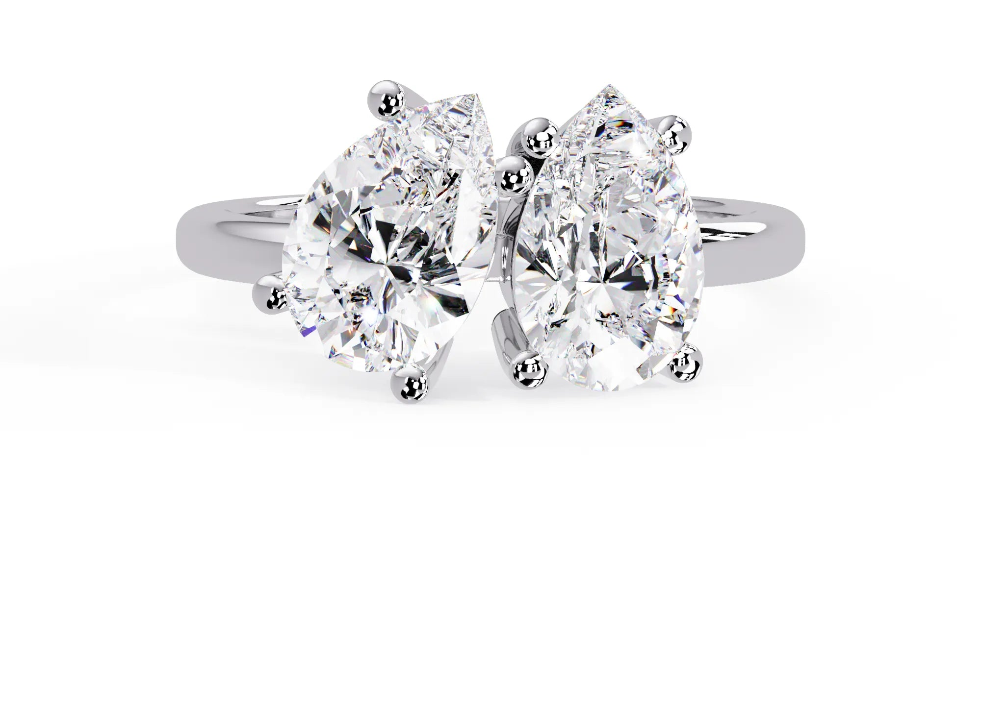 IGI Certified - 2.5 Ct. Lab Grown Diamond (VS/E-F) "Toi et Moi" Bypass Ring