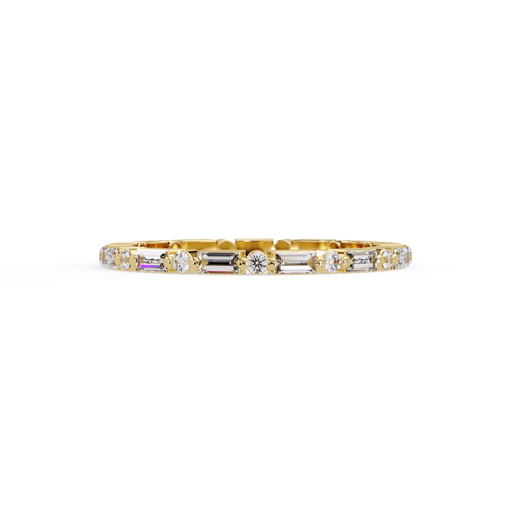 IGI Certified - 0.75 Ct. Lab Grown Diamond (VS/E-F) "The Lyric Step-Cut Stackable Diamond Ring" Ring