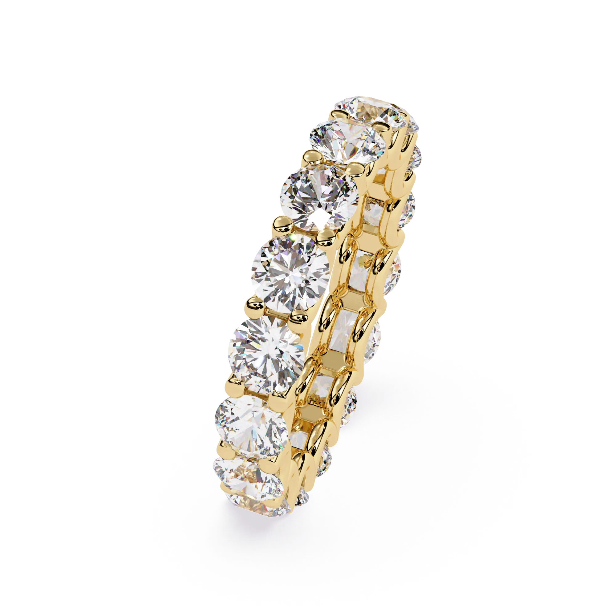 IGI Certified - 4 Ct. Lab Grown Diamond (VS/E-F) The Infinite Love Round Diamond Wedding Band Ring
