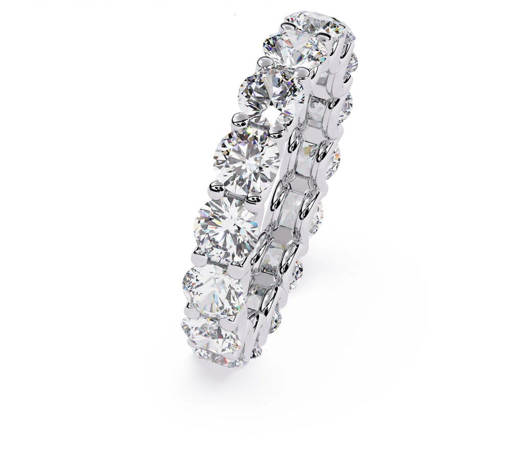 IGI Certified - 4 Ct. Lab Grown Diamond (VS/E-F) The Infinite Love Round Diamond Wedding Band Ring