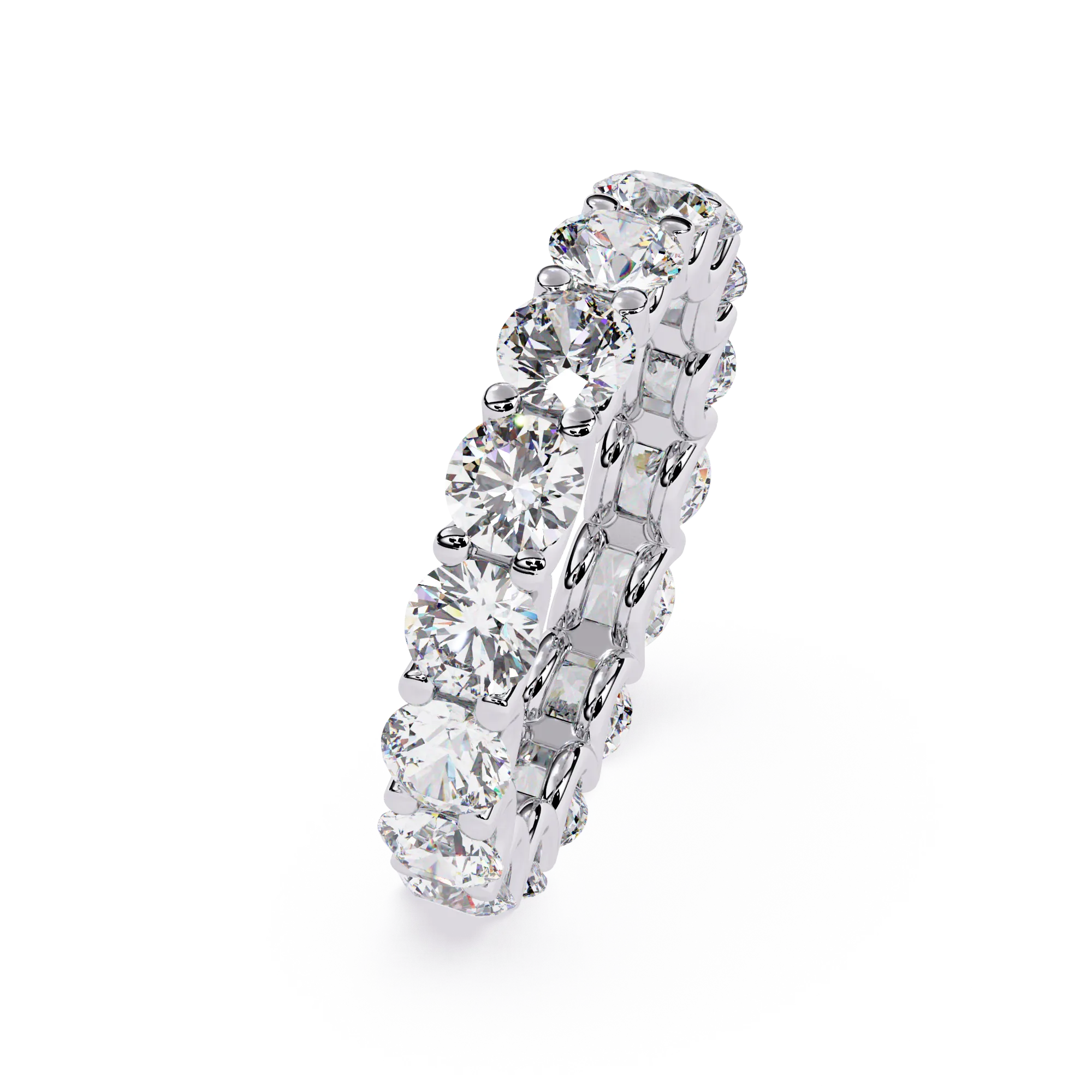 IGI Certified - 4 Ct. Lab Grown Diamond (VS/E-F) The Infinite Love Round Diamond Wedding Band Ring