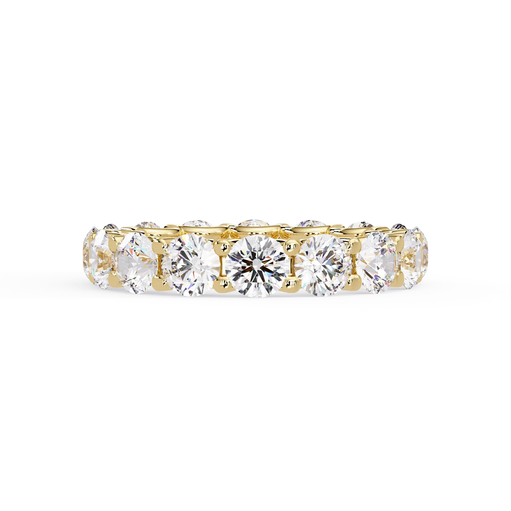 IGI Certified - 4 Ct. Lab Grown Diamond (VS/E-F) The Infinite Love Round Diamond Wedding Band Ring