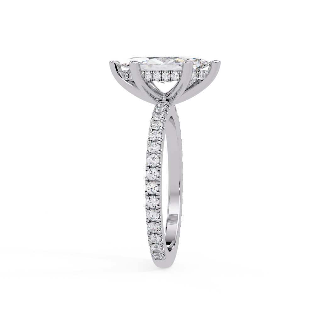 IGI Certified - 2.25 Ct. Lab Grown Diamond (VS/E-F) The Sovereign Crown Duo Ring