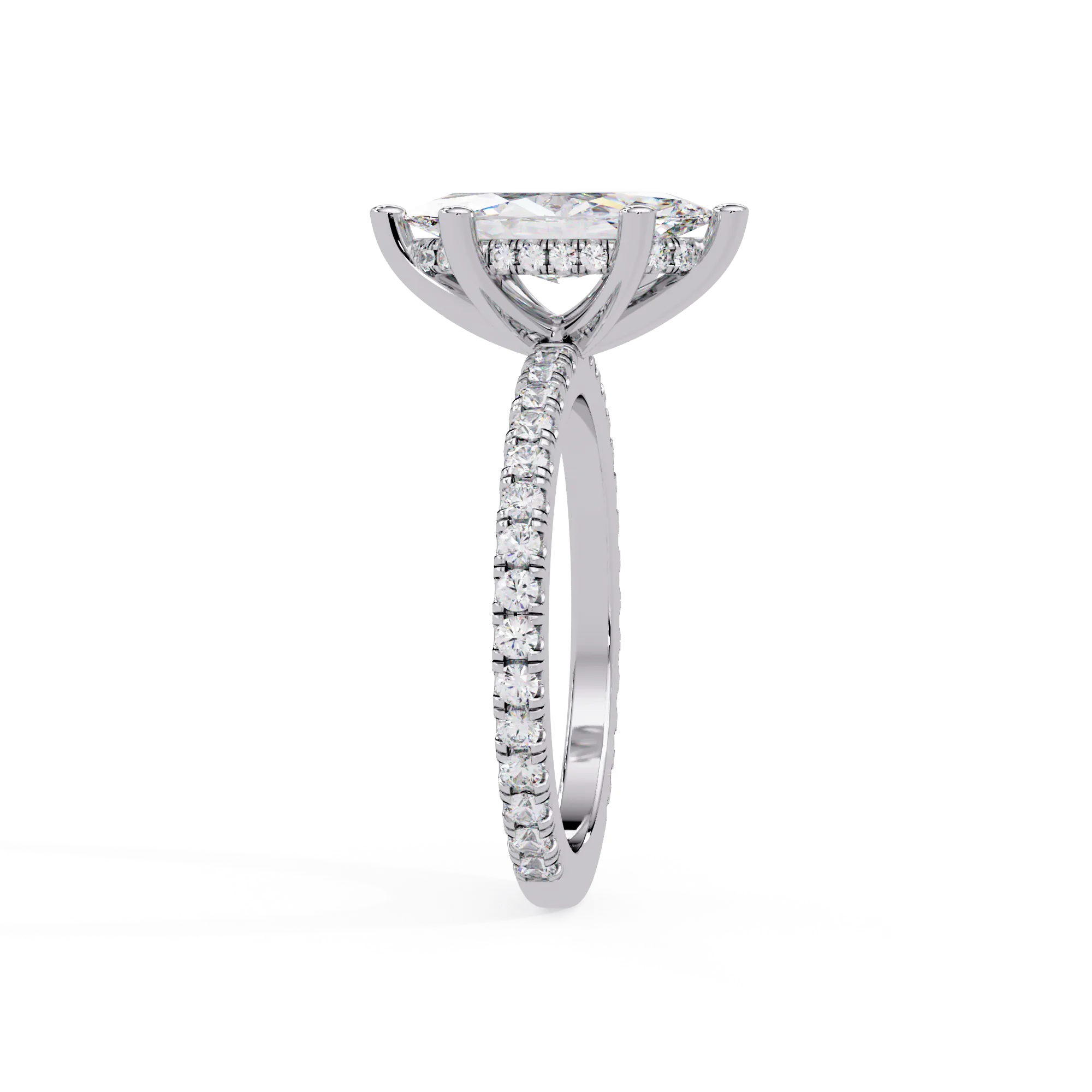 IGI Certified - 2.25 Ct. Lab Grown Diamond (VS/E-F) The Sovereign Crown Duo Ring
