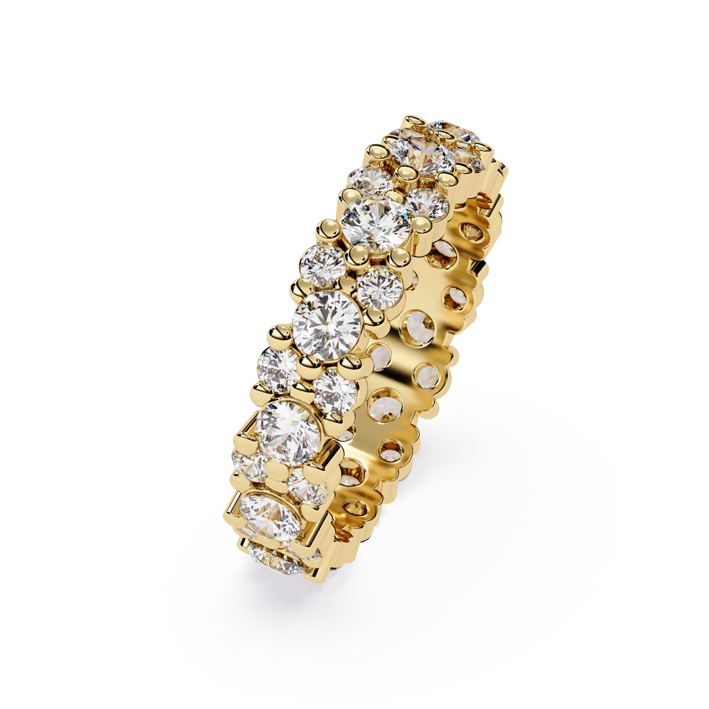IGI Certified - 2 Ct. Lab Grown Diamond (VS/E-F) The Honeycomb Mosaic Ring