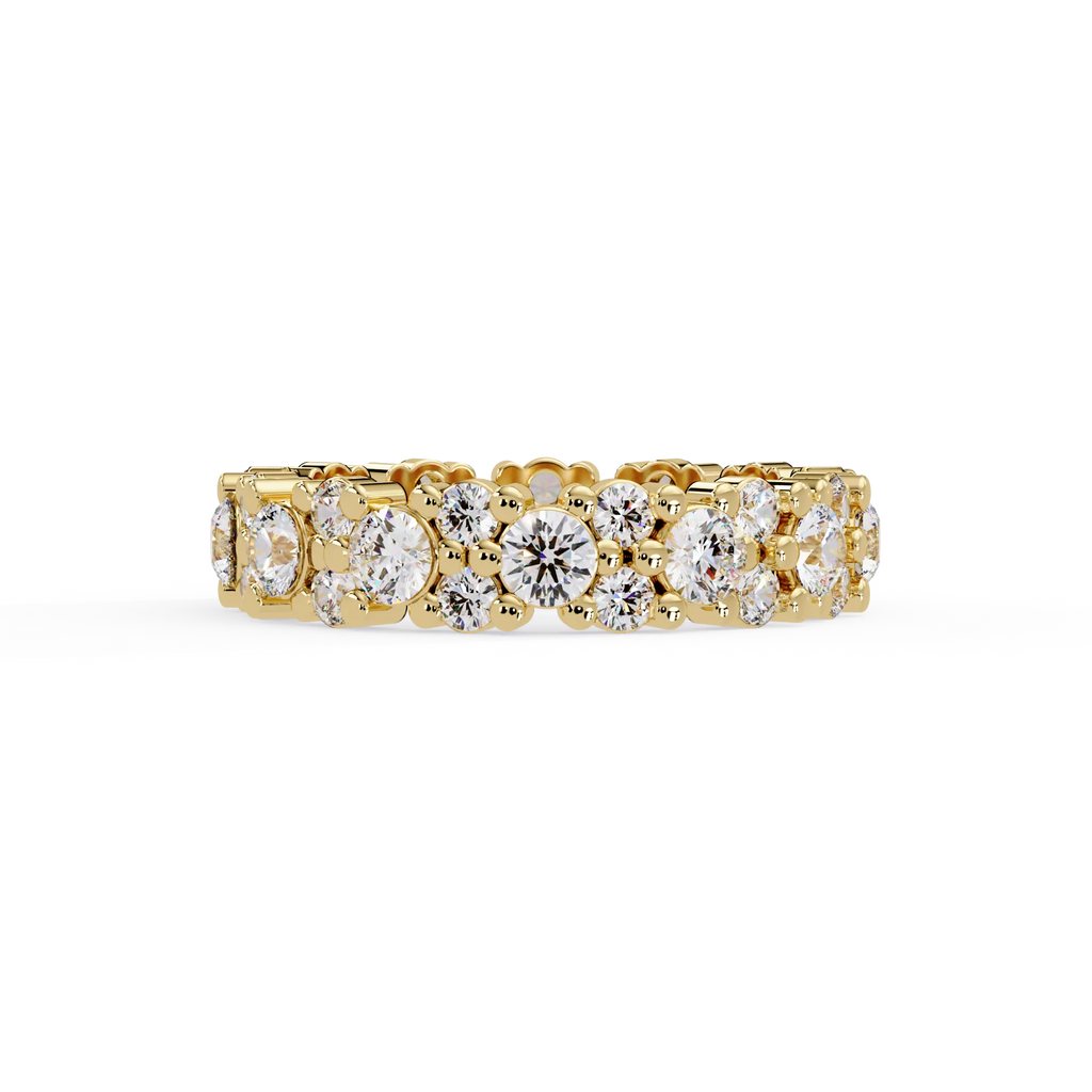 IGI Certified - 2 Ct. Lab Grown Diamond (VS/E-F) The Honeycomb Mosaic Ring