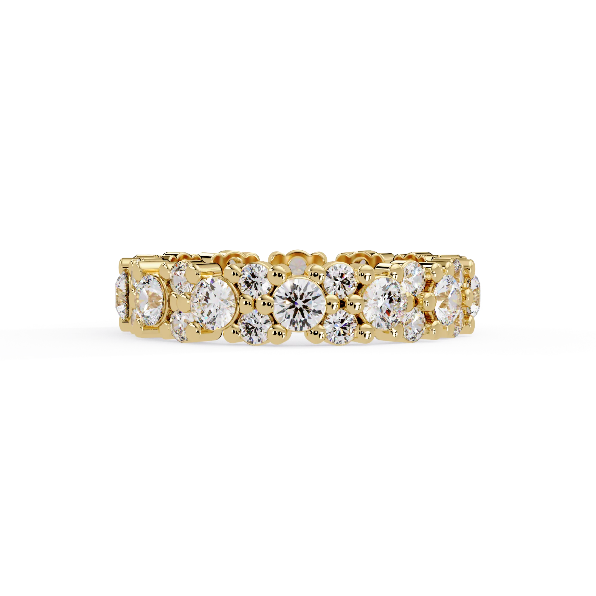 IGI Certified - 2 Ct. Lab Grown Diamond (VS/E-F) The Honeycomb Mosaic Ring