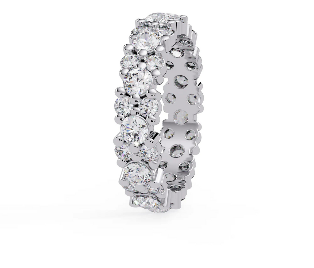 IGI Certified - 2 Ct. Lab Grown Diamond (VS/E-F) The Honeycomb Mosaic Ring