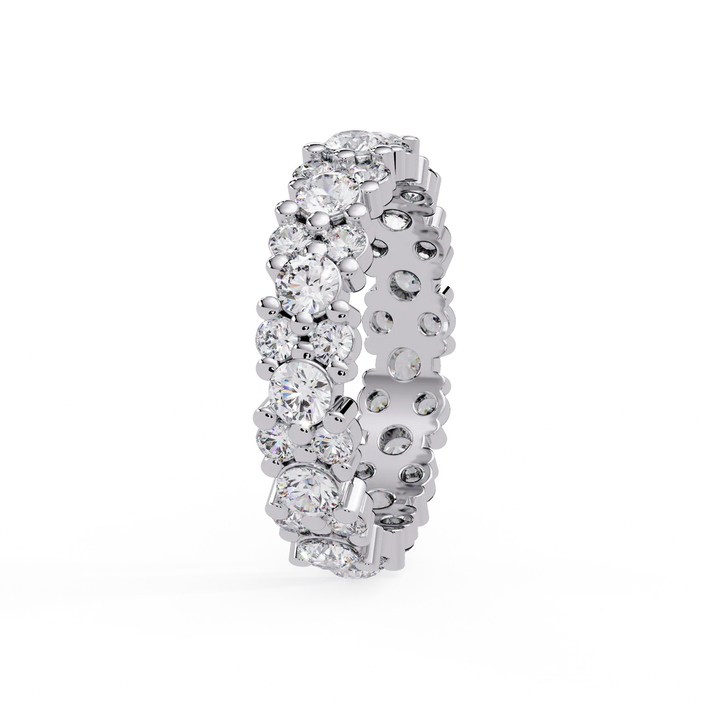 IGI Certified - 2 Ct. Lab Grown Diamond (VS/E-F) The Honeycomb Mosaic Ring