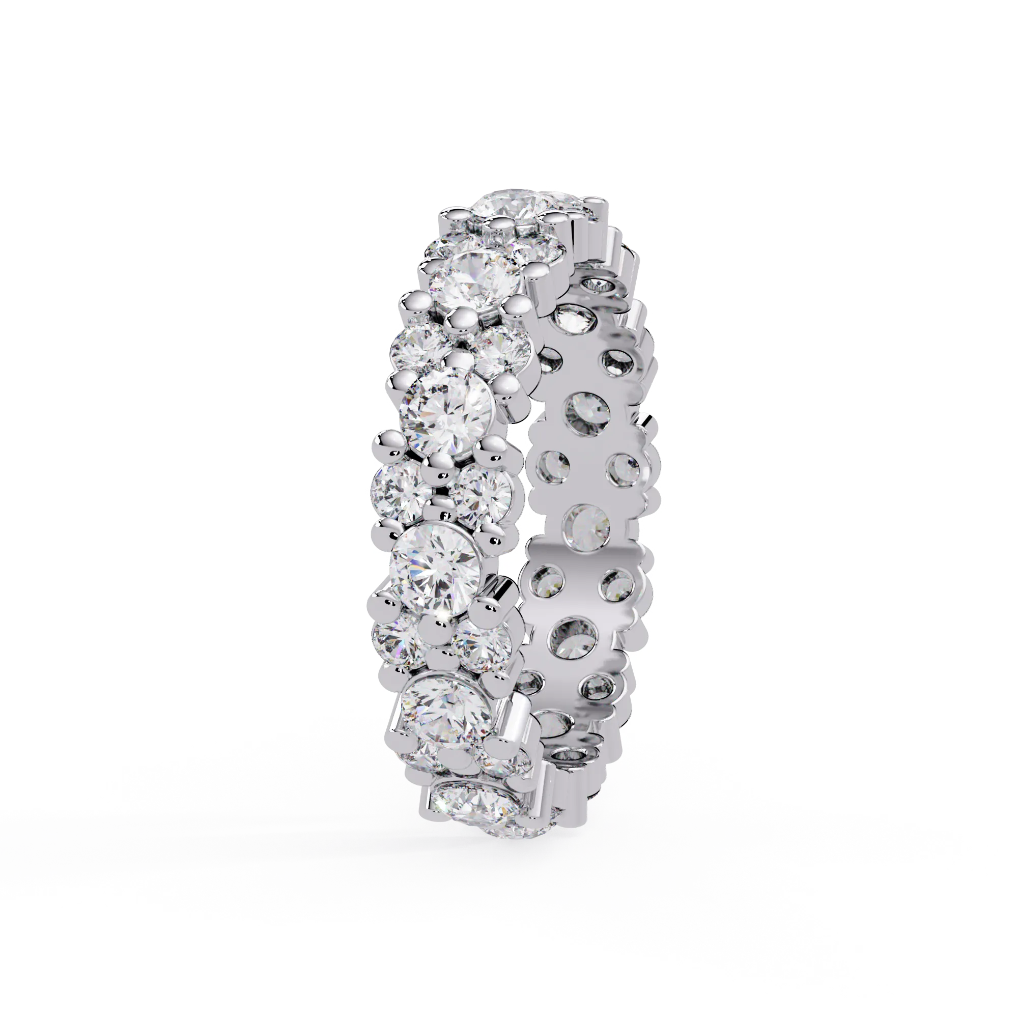 IGI Certified - 2 Ct. Lab Grown Diamond (VS/E-F) The Honeycomb Mosaic Ring