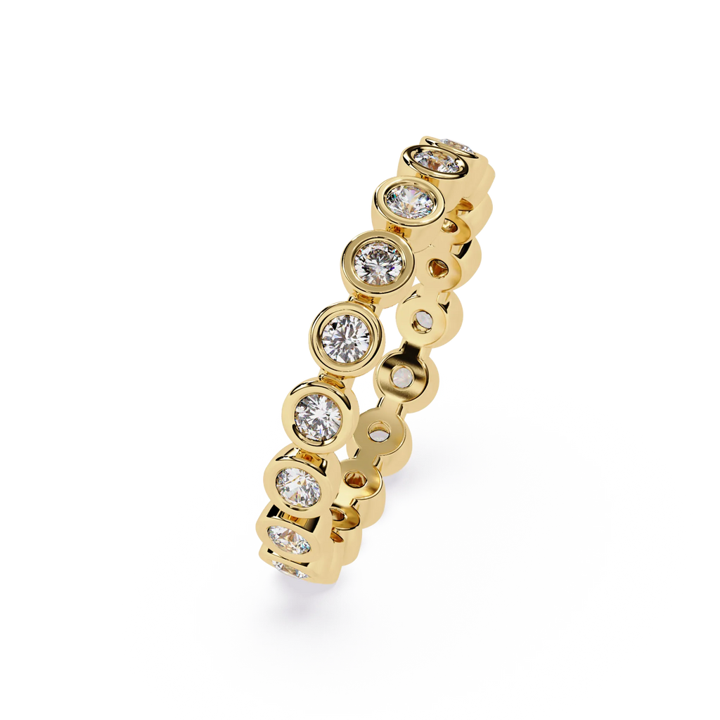 IGI Certified - 1/2 Ct. Lab Grown Diamond (VS/E-F) Everlasting Radiance Bezel Eternity Ring