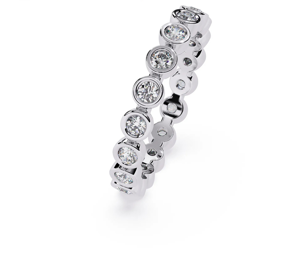 IGI Certified - 1/2 Ct. Lab Grown Diamond (VS/E-F) Everlasting Radiance Bezel Eternity Ring