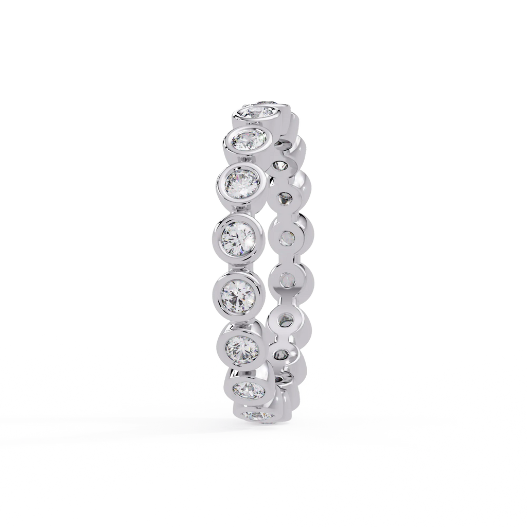 IGI Certified - 1/2 Ct. Lab Grown Diamond (VS/E-F) Everlasting Radiance Bezel Eternity Ring