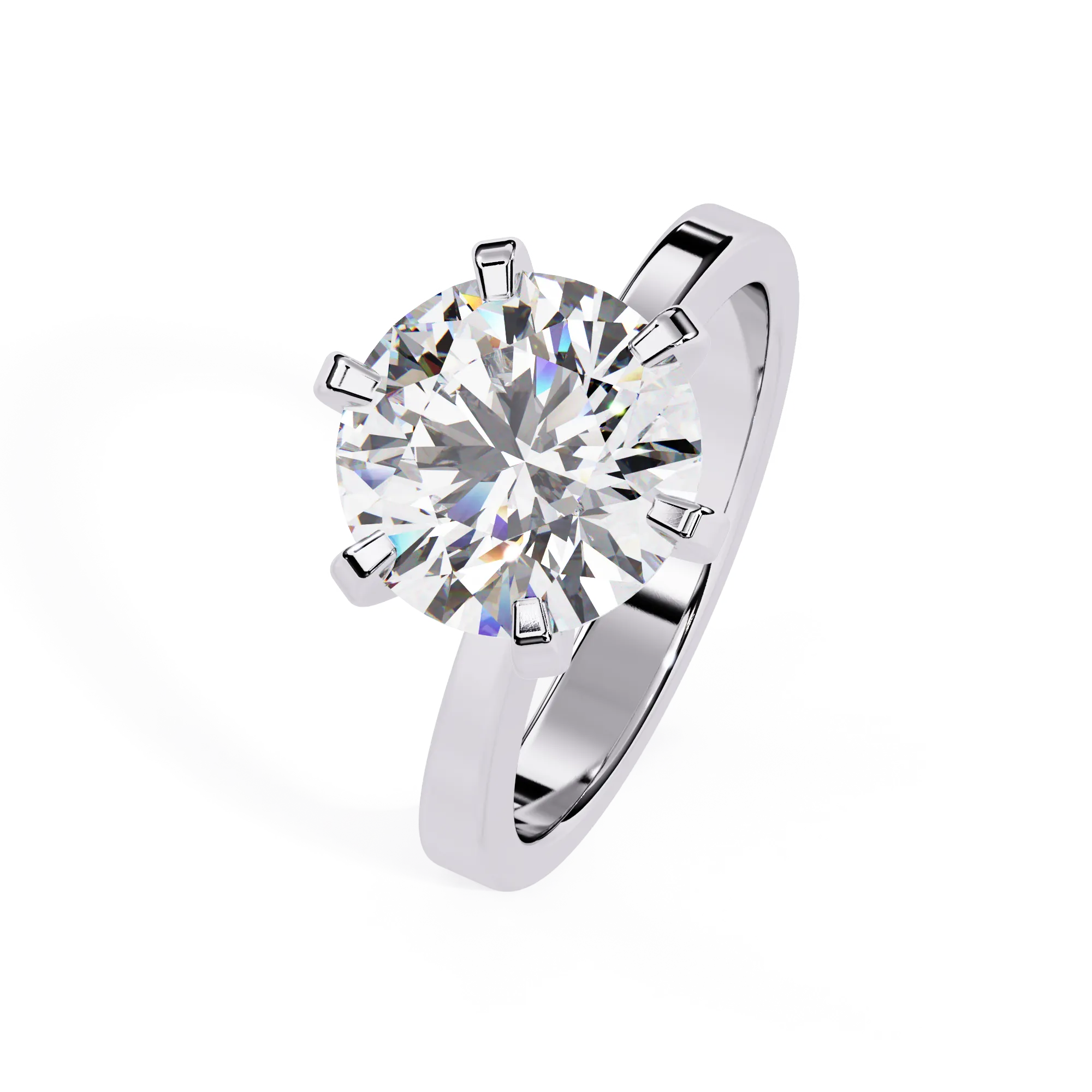 IGI Certified - 3.75 Ct. Lab Grown Diamond (VS/E-F) The Promise Six-Prong Ring