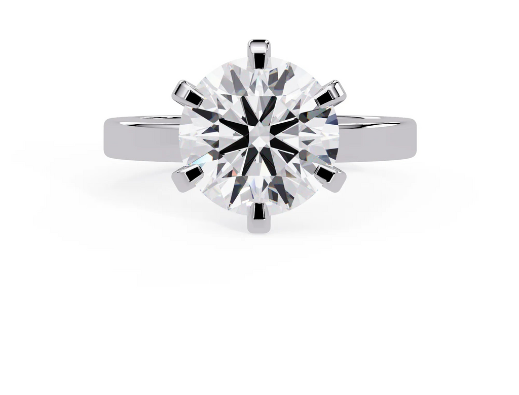 IGI Certified - 3.75 Ct. Lab Grown Diamond (VS/E-F) The Promise Six-Prong Ring