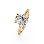 IGI Certified - 2.5 Ct. Lab Grown Diamond (VS/E-F) The Petite Floating Oval Ring