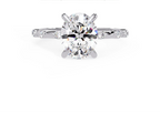 IGI Certified - 2.5 Ct. Lab Grown Diamond (VS/E-F) The Petite Floating Oval Ring