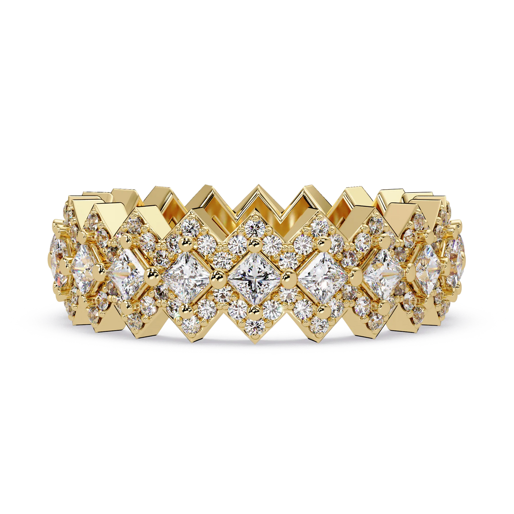 IGI Certified - 1 Ct. Lab Grown Diamond (VS/E-F) The Ring Of Stairway to Heaven Ring