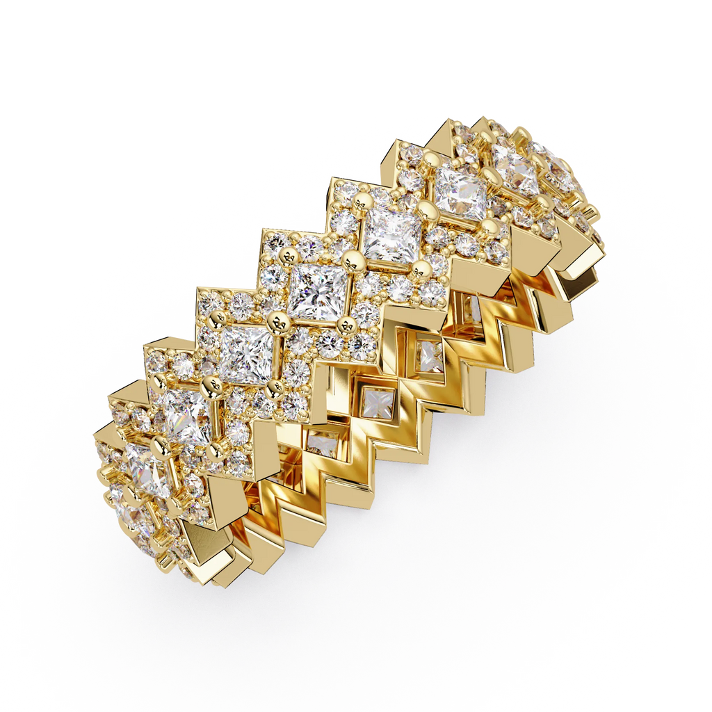 IGI Certified - 1 Ct. Lab Grown Diamond (VS/E-F) The Ring Of Stairway to Heaven Ring