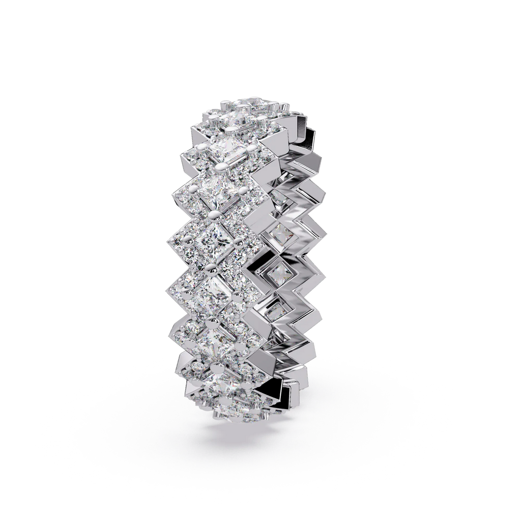 IGI Certified - 1 Ct. Lab Grown Diamond (VS/E-F) The Ring Of Stairway to Heaven Ring