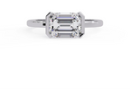 IGI Certified - 3 Ct. Lab Grown Diamond (VS/E-F) The Prism Band Ring