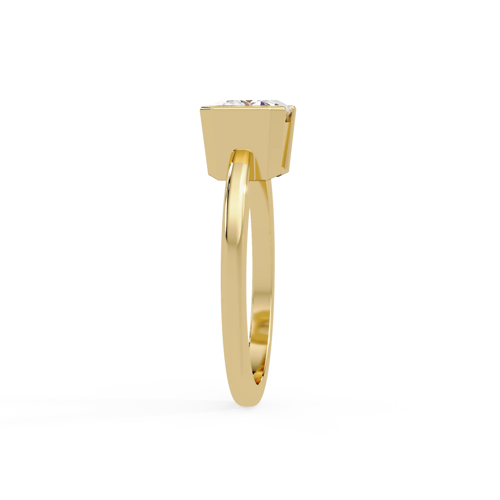 IGI Certified - 3 Ct. Lab Grown Diamond (VS/E-F) The Prism Band Ring