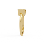 IGI Certified - 3 Ct. Lab Grown Diamond (VS/E-F) The Prism Band Ring