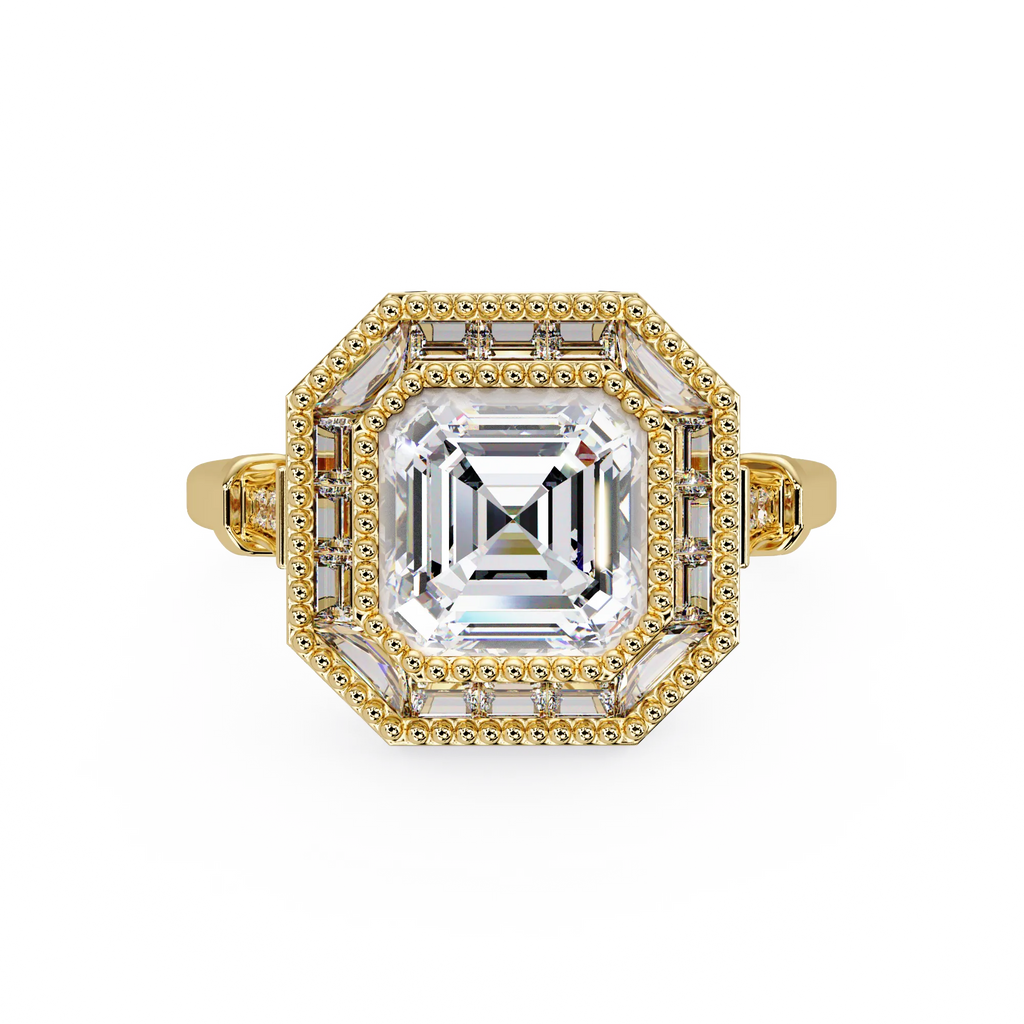 IGI Certified - 3.5 Ct. Lab Grown Diamond (VS/E-F) The Empress Octagonal Ring