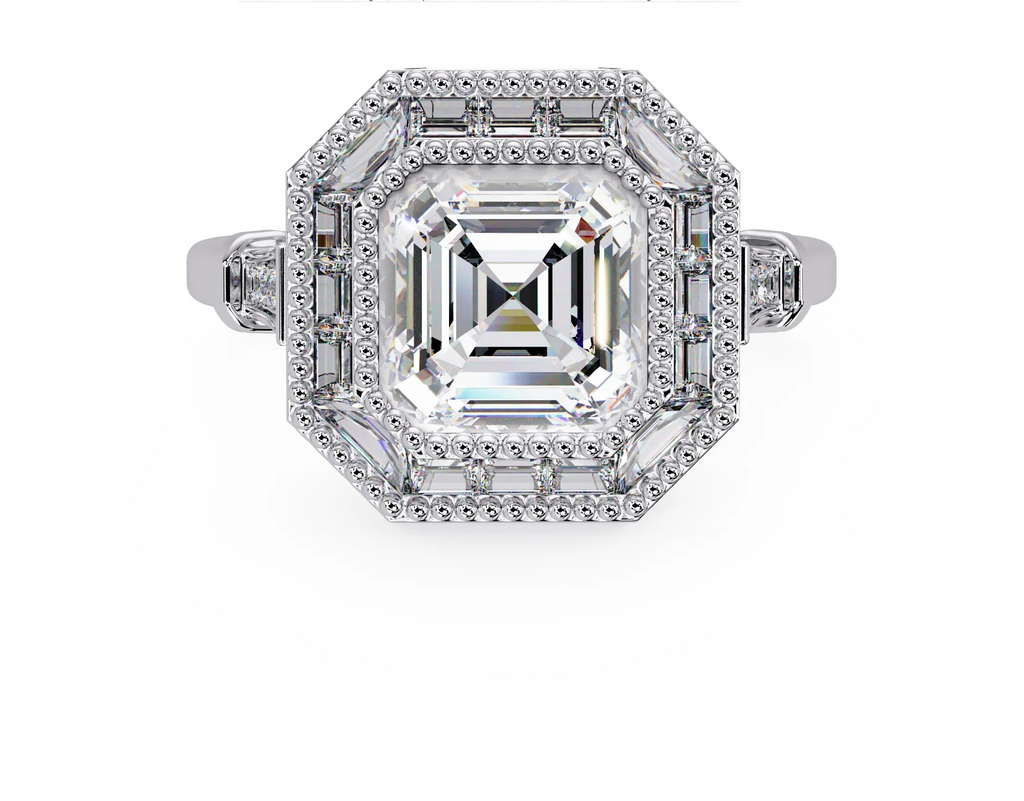 IGI Certified - 3.5 Ct. Lab Grown Diamond (VS/E-F) The Empress Octagonal Ring