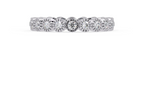 IGI Certified - 1/2 Ct. Lab Grown Diamond (VS/E-F) Scalloped Sunburst Diamond Band Ring
