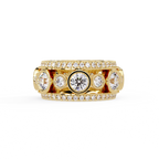 IGI Certified - 5 Ct. Lab Grown Diamond (VS/E-F) The Grand Bezel Eternity Band Ring