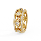 IGI Certified - 1.5 Ct. Lab Grown Diamond (VS/E-F) The Empress Lattice Ring