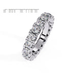 IGI Certified - 2 Ct. Lab Grown Diamond (VS/E-F) The Infinity Bar Eternity Band Ring