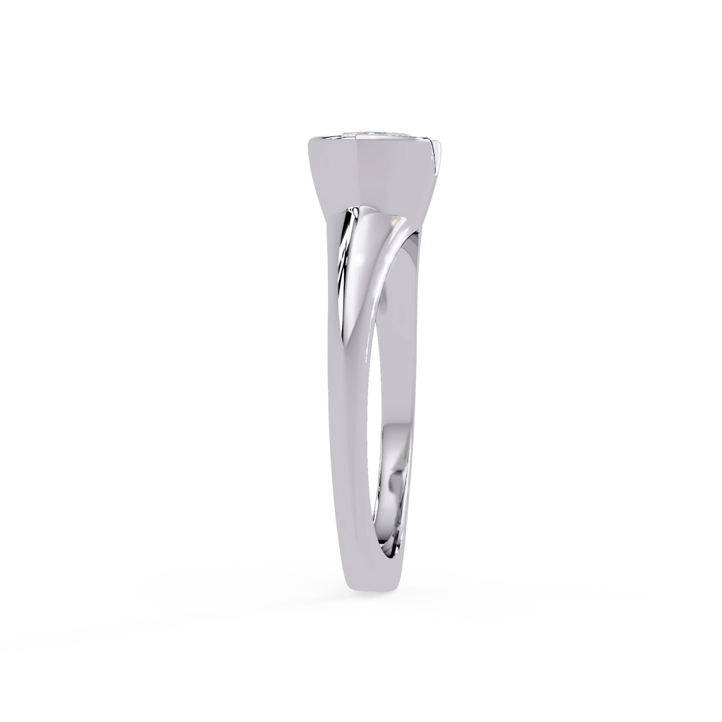 IGI Certified - 1.5 Ct. Lab Grown Diamond (VS/E-F) The Zenith Marquise Half-Bezel