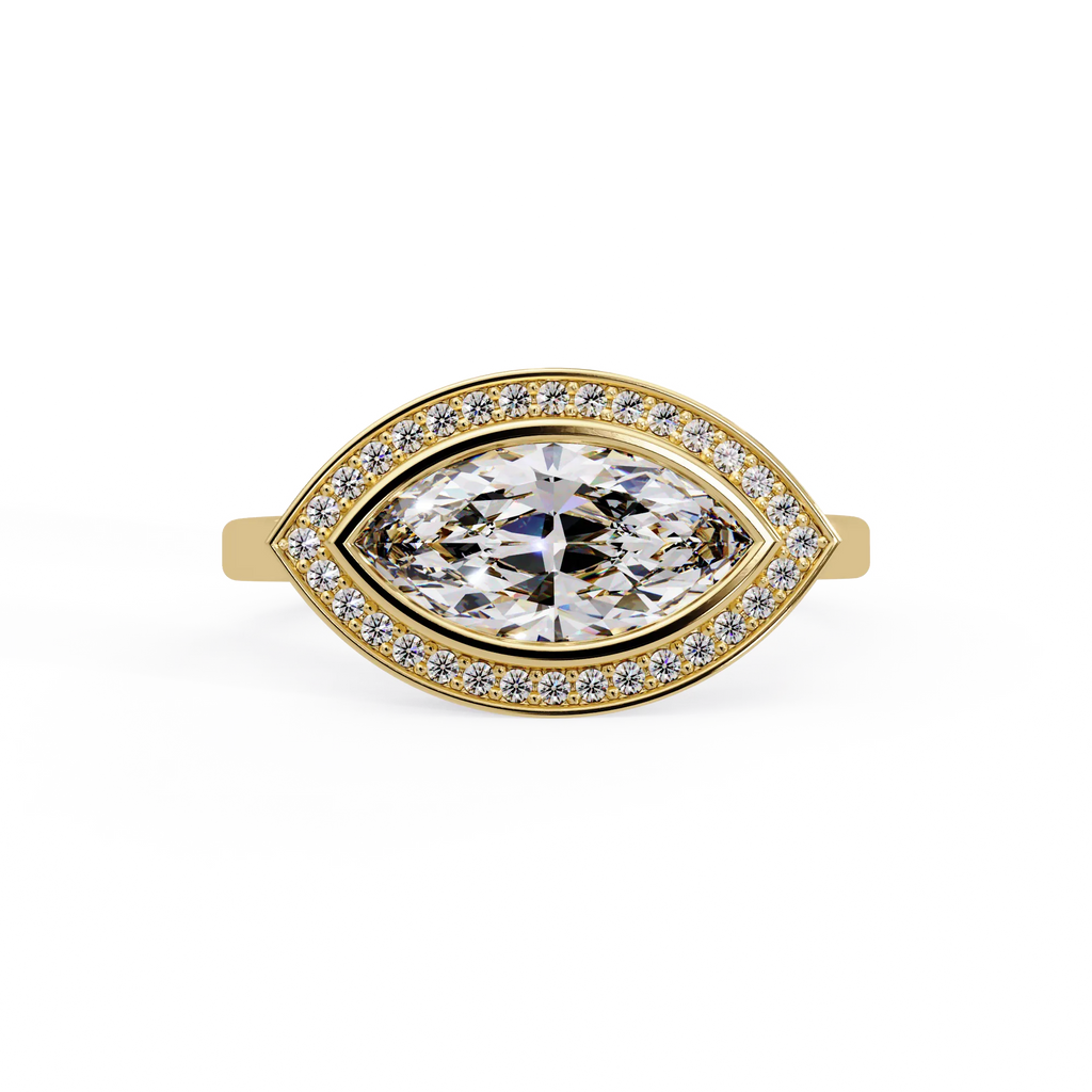 IGI Certified - 1.5 Ct. Lab Grown Diamond (VS/E-F) Modern Heirloom Marquise Ring