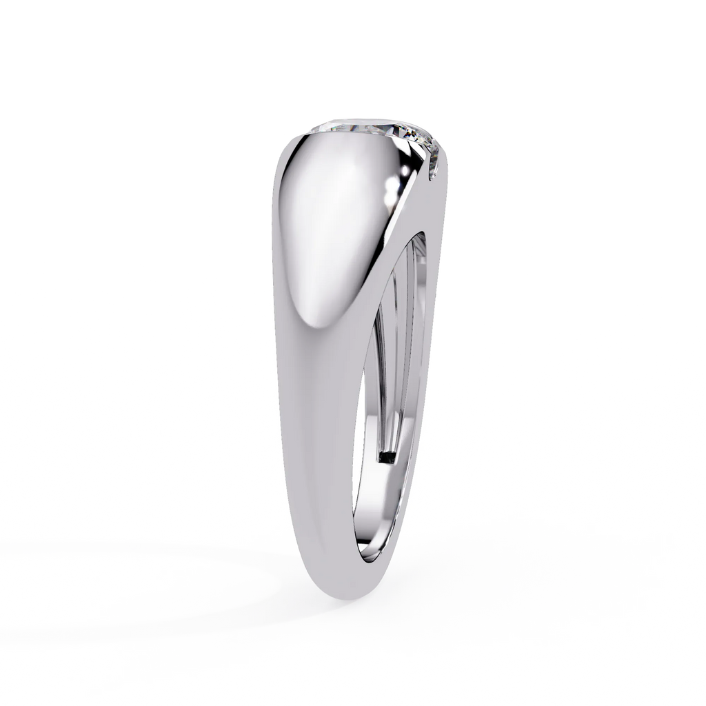 IGI Certified - 1 Ct. Lab Grown Diamond (VS/E-F) The "Eclipse" Bold Solitaire Ring