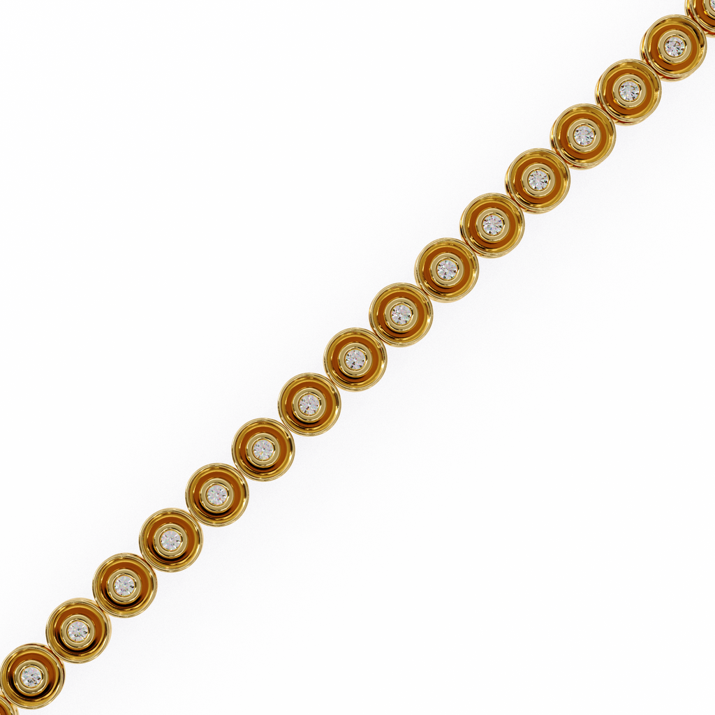 IGI Certified - 1/2 Ct. Lab Grown Diamond (VS/E-F) Pear & Round Diamond Bypass Bangle Bracelet