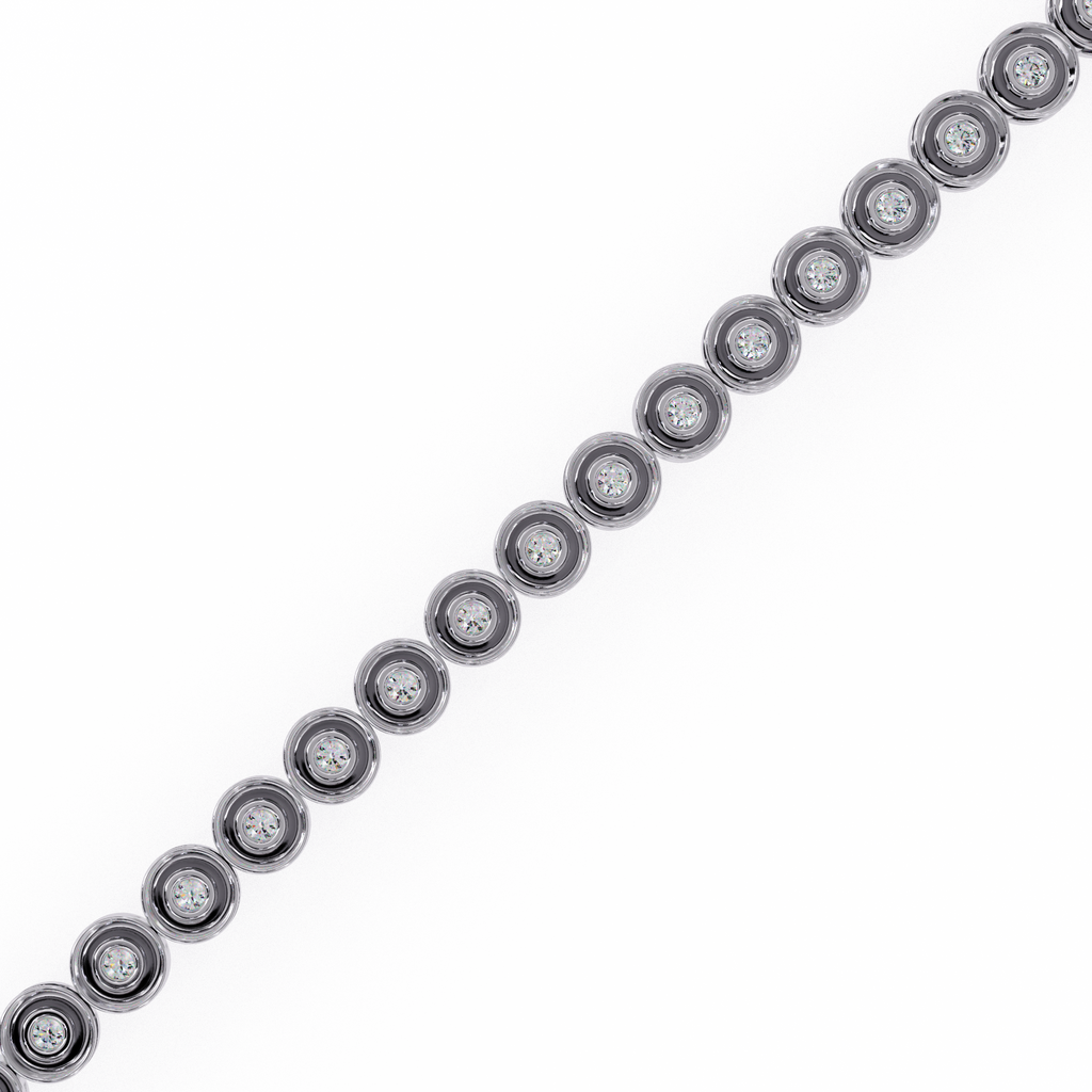 IGI Certified - 1/2 Ct. Lab Grown Diamond (VS/E-F) Pear & Round Diamond Bypass Bangle Bracelet